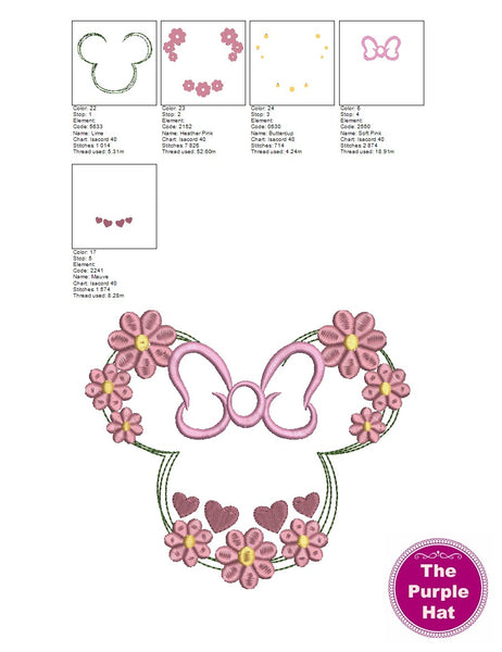 Floral Mouse Head 02