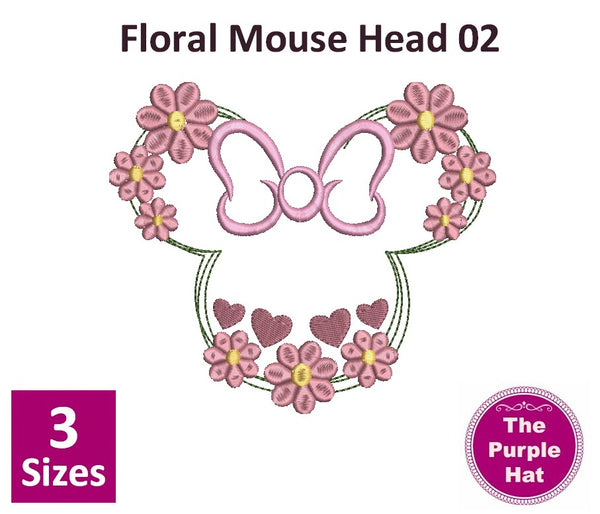 Floral Mouse Head 02