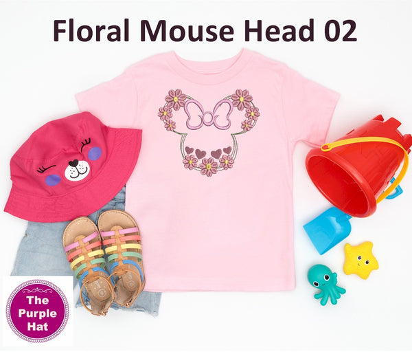 Floral Mouse Head 02