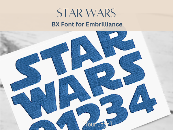 BX Font Alphabet - Star Wars Font - 2 sizes