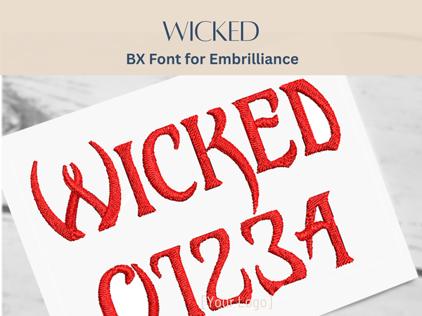 BX Font Alphabet - Wicked Font - 2 sizes