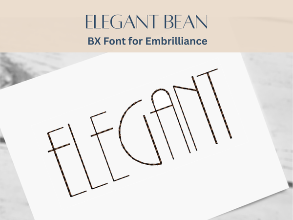 BX Font Alphabet - Elegant Bean Font - 3 sizes