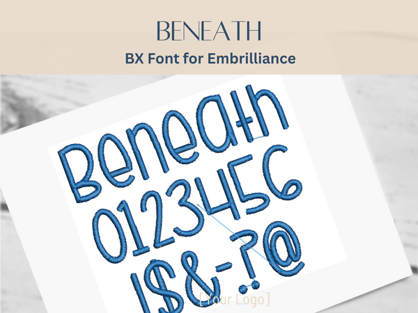 BX Font Alphabet - Beneath You're Beautiful Font - 3 sizes