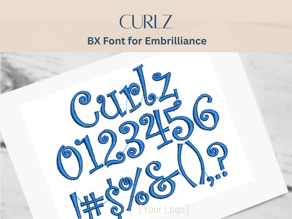BX Font Alphabet - Curlz Font - 3 sizes