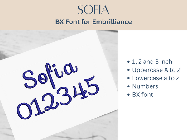 BX Font Alphabet - Sofia Font - 3 sizes