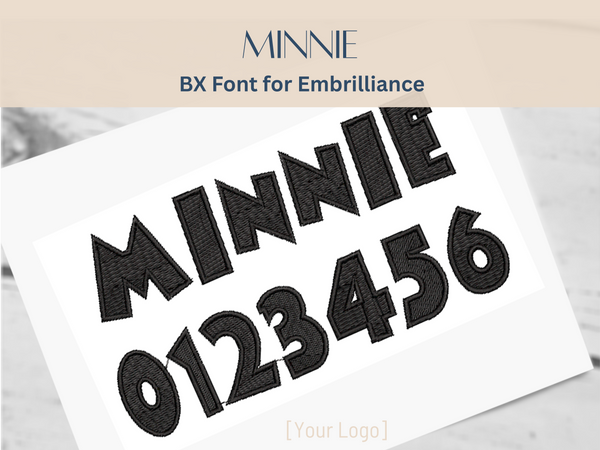 BX Font Alphabet - Minnie Font - 3 sizes