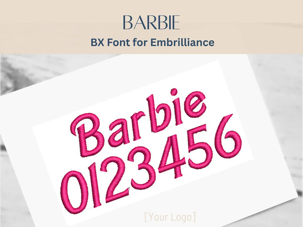 BX Font Alphabet - Barbie BX Font - 3 sizes