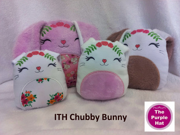ITH In the Hoop Chubby Bunny 4 sizes