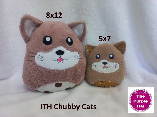 ITH In the Hoop Chubby Cat 4 sizes
