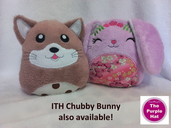 ITH In the Hoop Chubby Cat 4 sizes