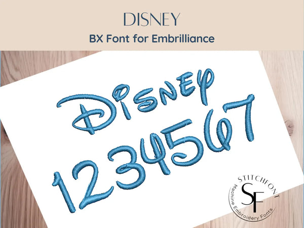 BX Font Alphabet - Disney Font - 4 sizes