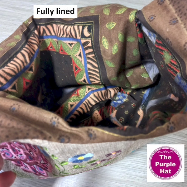 ITH In the Hoop Fantasy Flowers Bag 5x7 6x10 8x12