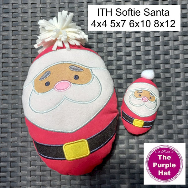 ITH In the Hoop Softie Santa 4x4 5x7 6x10 8x12