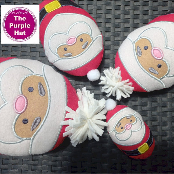 ITH In the Hoop Softie Santa 4x4 5x7 6x10 8x12