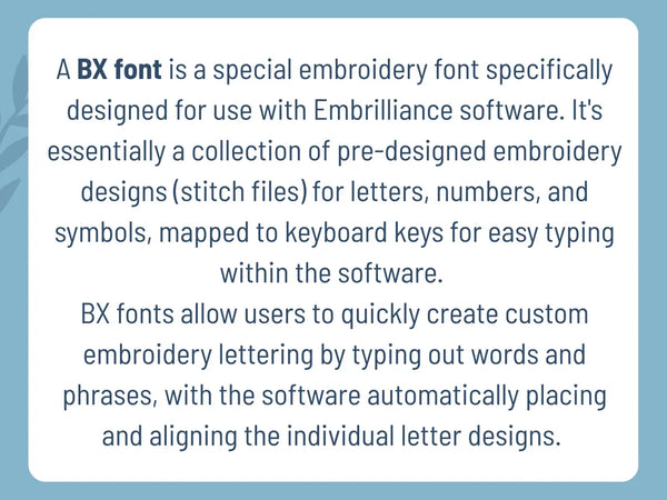 BX Font Alphabet - Times Roman - 2 sizes