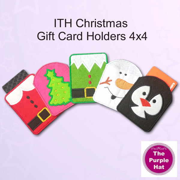 ITH Christmas Gift Card Holders 4x4