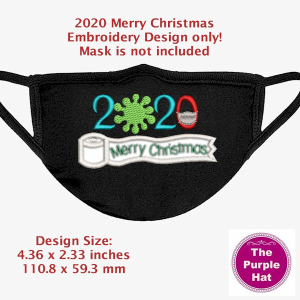 2020 Merry Christmas Applique motif 5x7 Add-on embroidery designs