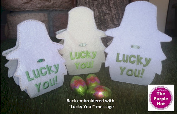 ITH 3D St Patrick's Day Gnome Treat Holder 5x7 6x10 7x11 8x12