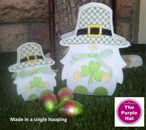 ITH 3D St Patrick's Day Gnome Treat Holder 5x7 6x10 7x11 8x12