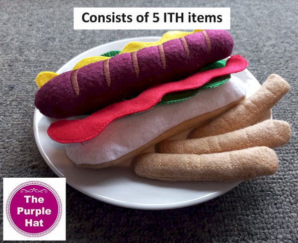 ITH Funky Foods Hot Dog 5x7