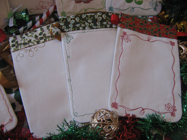 ITH Christmas Whimsy Gift Bags Set 3 6x10