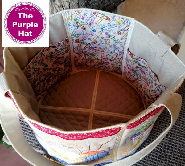 ITH Swirly Sewing Bagsket 5x7