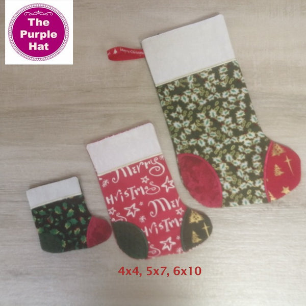 ITH Christmas Stockings 4x4 5x7 6x10 8x12 8x14