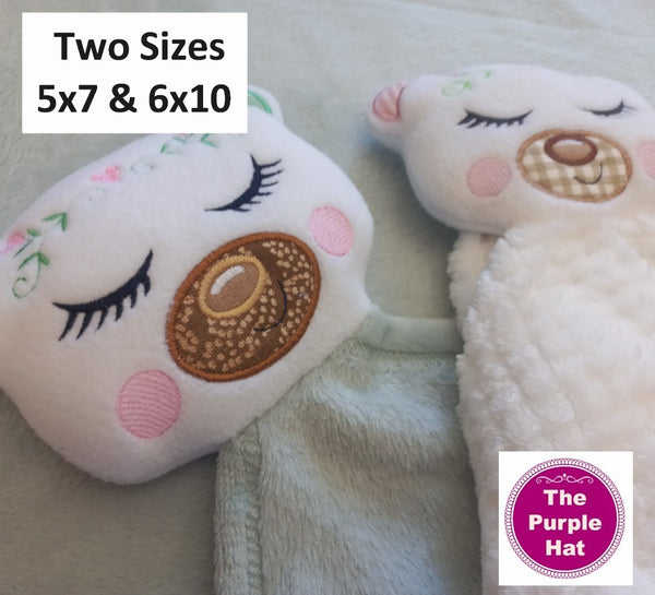 ITH In the Hoop Bear Lovie 5x7 6x10