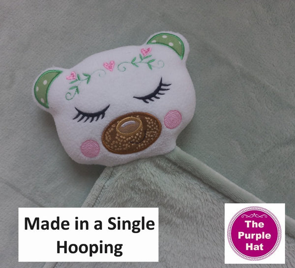 ITH In the Hoop Bear Lovie 5x7 6x10