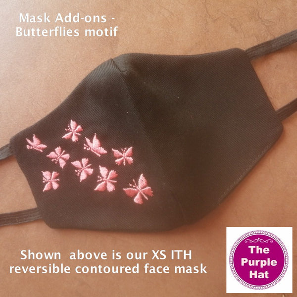 Butterflies motif 4x4 Add-on embroidery designs