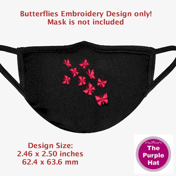 Butterflies motif 4x4 Add-on embroidery designs