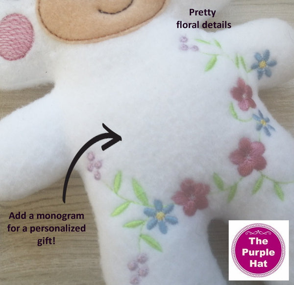 ITH Blossom Stuffed Bear Toy 6x10 7x11 8x12