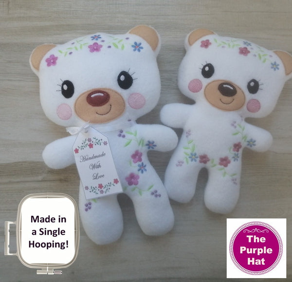 ITH Blossom Stuffed Bear Toy 6x10 7x11 8x12