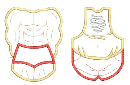 ITH Saucy Male Bottle Aprons 5x7
