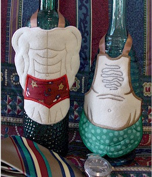 ITH Saucy Male Bottle Aprons 5x7