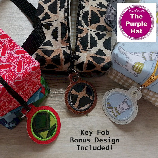 ITH Lined Box Bags 4x4 5x7 6x10 8x12 8x14 with Bonus Key Fob