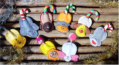 ITH Christmas Candy Cane Critters 4x4