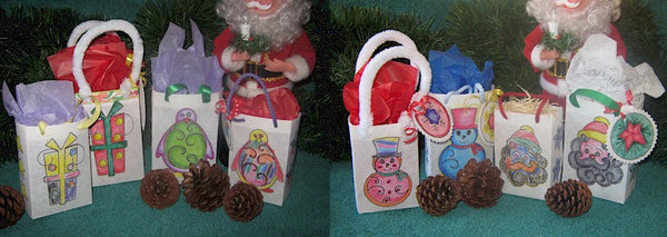 ITH Christmas Gift Bags Set 4 5x7 and 6x10