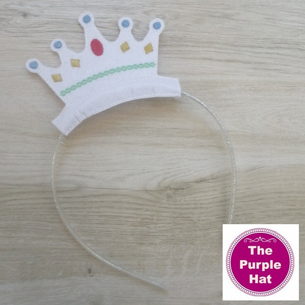 ITH In the Hoop Princess Crown Halloween Headband Sliders 4x4