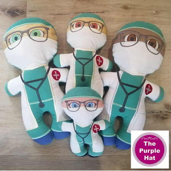 ITH Heroes: Doctor plush doll stuffed toy 5x7 6x10 8x12