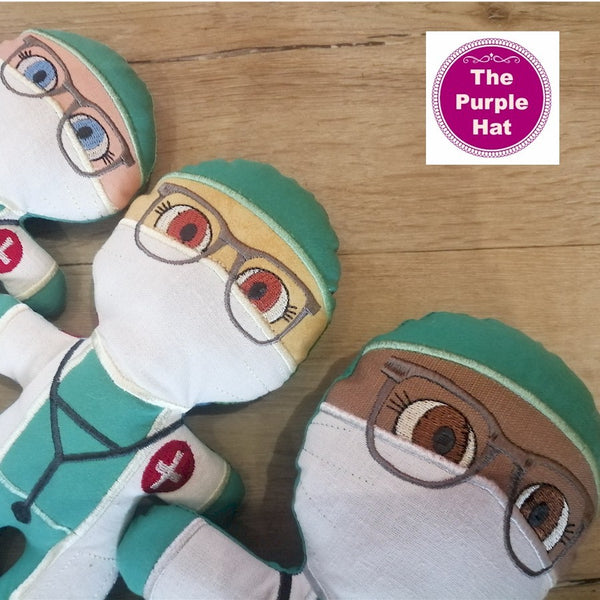 ITH Heroes: Doctor plush doll stuffed toy 5x7 6x10 8x12