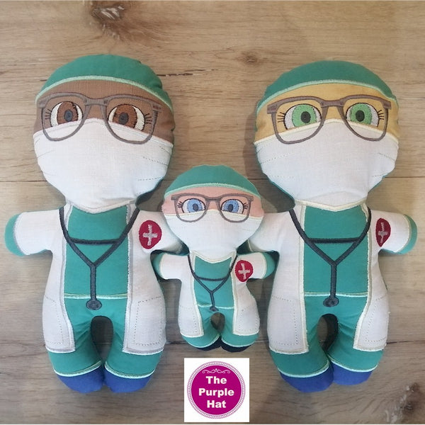 ITH Heroes: Doctor plush doll stuffed toy 5x7 6x10 8x12