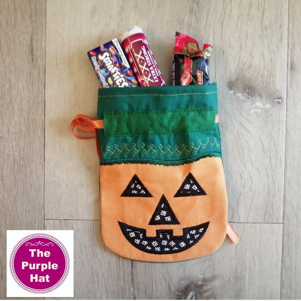 In the Hoop ITH Fall Halloween Drawstring Gift Bags 5x7