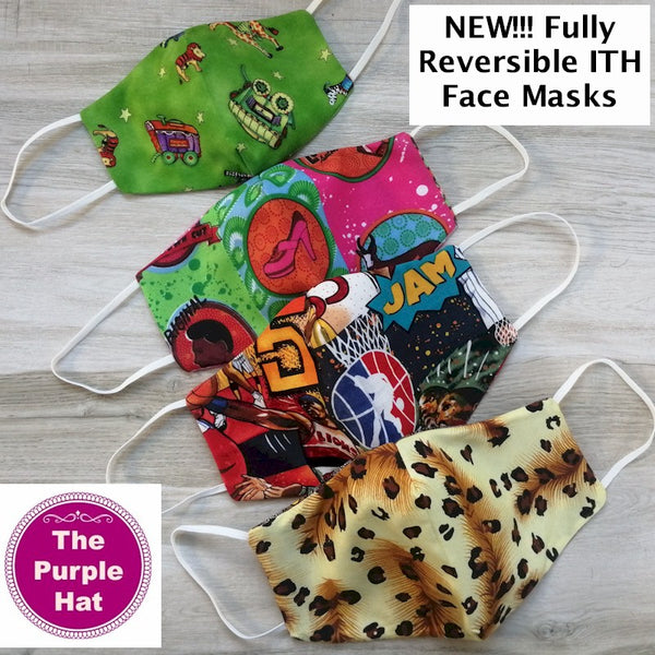 In the Hoop ITH Reversible Contoured Face or Dust Mask V.2 4 sizes 5x7 6x10