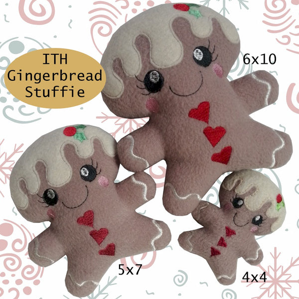 ITH Gingerbread Stuffie 4x4, 5x7 & 6x10