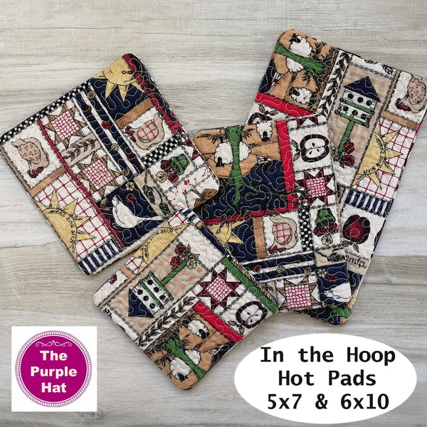 ITH Hot Pads 5x7 6x10