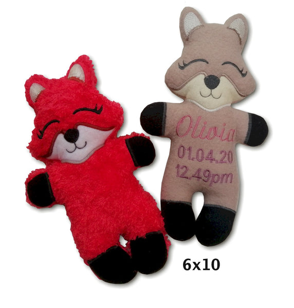 ITH Sweet & Simple Stuffed Fox 5x7 6x10 8x12 8x14