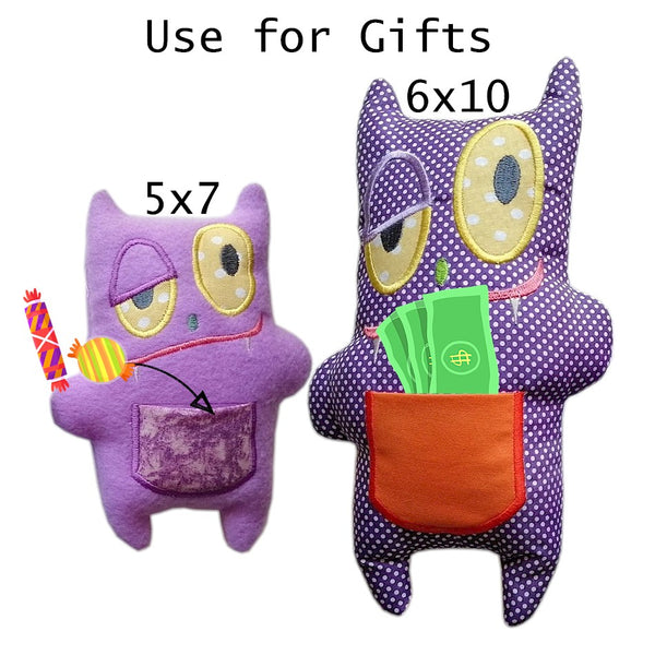 ITH Pocket Monster Stuffed toy or pillow 5x7 & 6x10