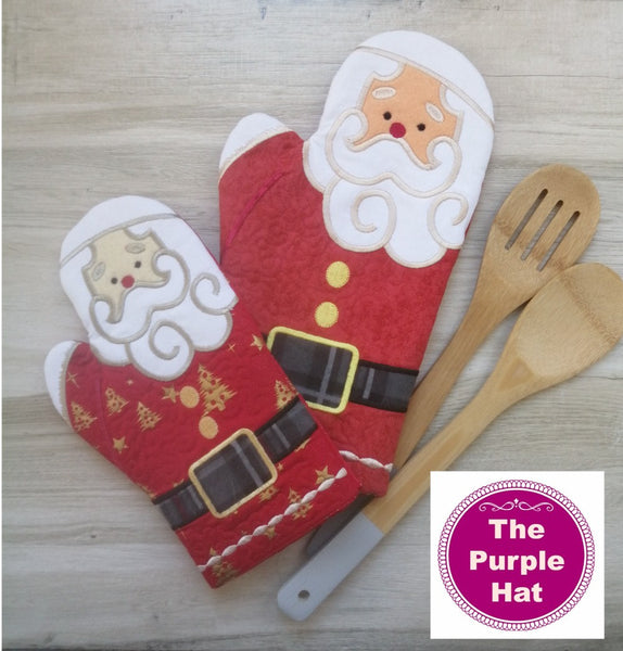 ITH Santa Oven Glove 6x10 & 8x12