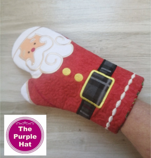ITH Santa Oven Glove 6x10 & 8x12